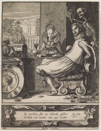 Døden overrasker et par, ca. 1618–20 (etsing og gravering) av Jan Van de II Velde