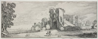 Landskap og ruiner: Brederode slott. av Jan Van de Velde