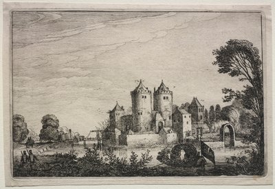 Slottet med to tårn, 1616. av Jan Van de Velde
