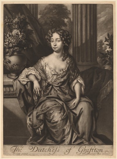 Hertuginnen av Grafton av Jan Verkolje I after Sir Peter Lely