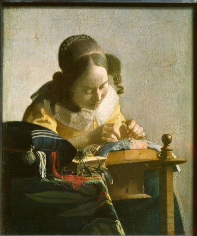 Blondemakeren av Jan Vermeer van Delft