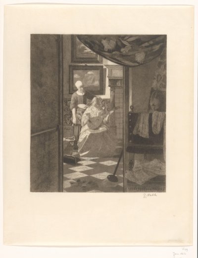 The Love Letter (original tittel) av Jan Veth (signed by artist)