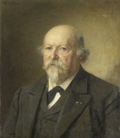 Johan Philip van der Kellen (1831-1906). Direktør for Statens trykkeri (1876–96) av Jan Veth (signed by artist)