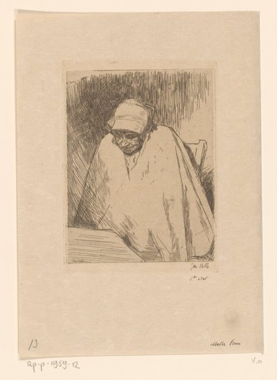 Malle Teun (original tittel på objekt) av Jan Veth (signed by artist)