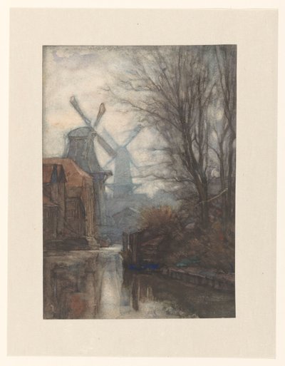 Møller på en kanal av Jan Veth