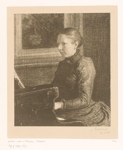 Portrett av Agneta Matthes av Jan Veth