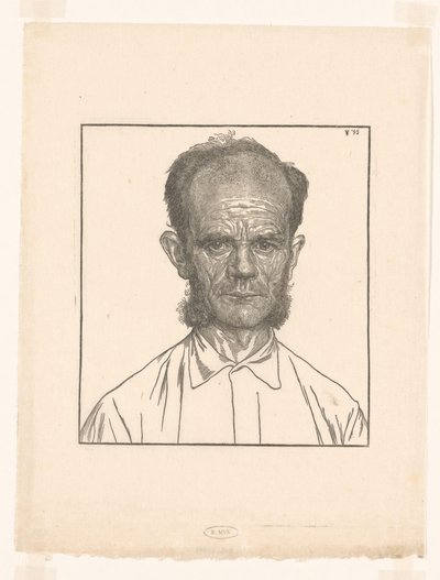 Portrett av Louw, gartneren av Jan Veth