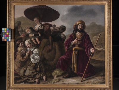 Jakob søker Esaus tilgivelse (olje på lerret) av Jan Victors