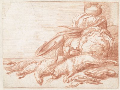 Stilleben med hare og fjørfe av Jan Weenix (possibly)