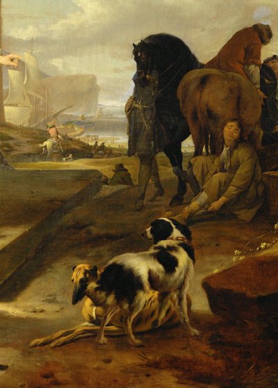 Den fortapte sønnen i dårlig selskap av Jan Weenix