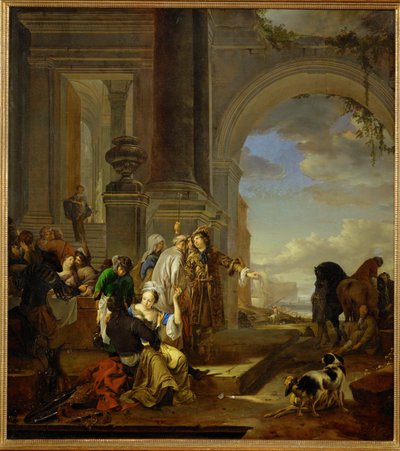 Den fortapte sønnen i dårlig selskap av Jan Weenix