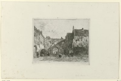 Utsikt over Binnenhof av Jan Weissenbruch