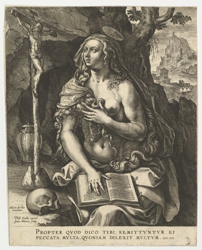 Maria Magdalen.n.d. av Jan Wierix