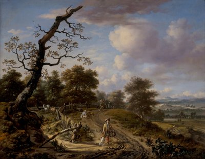 Et kupert landskap med haukefest av Jan Wijnants