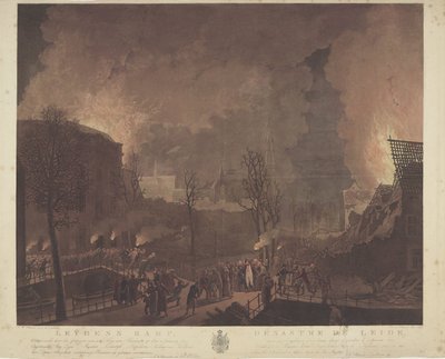Leydens Disaster, Caused by the Jumping of a Ship with Gunpowder, 12. januar 1807 / Désastre de Leide, causé par l