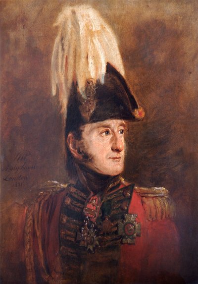 Portrett av general Lord Edward Somerset, britisk soldat, 1821 av Jan Willem Pieneman