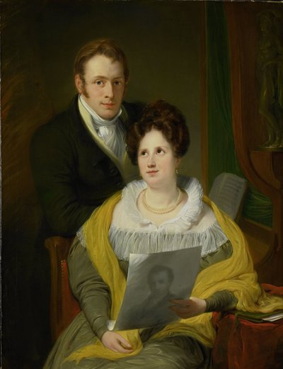 Portrett av en kvinne og en mann av Jan Willem Pieneman