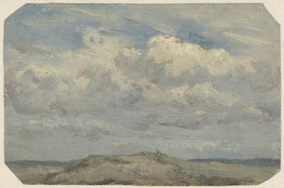 Dunetopp med havet i bakgrunnen av Jan Willem van Borselen