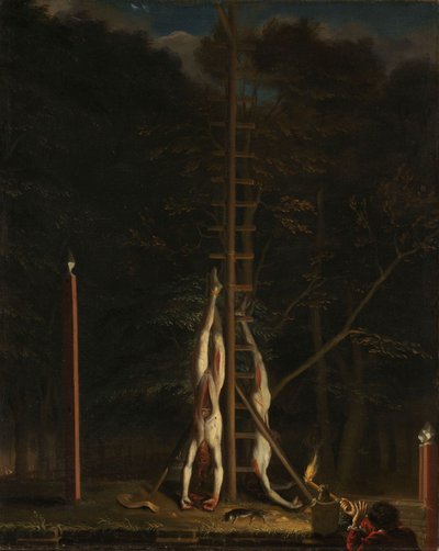 The Corpses of the De Witt Brothers, ca. 1672-75 (olje på lerret) av Jan de Baen