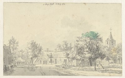 Utsikt i landsbyen Odijk av Jan de Beijer