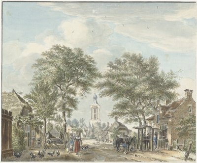 Utsikt over Scherpenzeel av Jan de Beijer