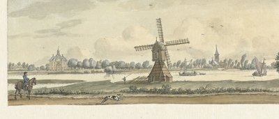 Utsikt over Tienhoven og huset Herlaar av Jan de Beijer