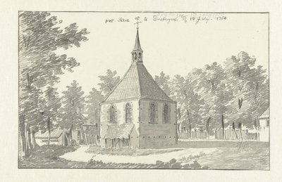 Utsikt over kirken i Driebergen av Jan de Beijer