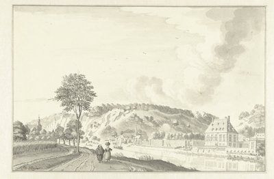 Daff Castle, langs Meuse, ovenfor Namur av Jan de Beijer