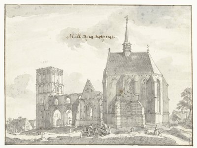 Ruinene av kirken i Mill av Jan de Beijer