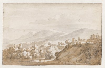 Fjelllandskap i Italia av Jan de Bisschop