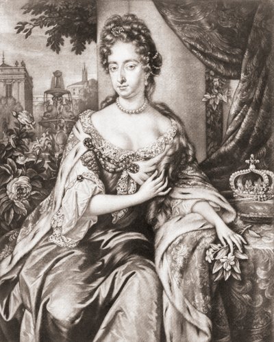 Dronning Mary II av England, Skottland og Irland. av Jan or Verkolye (after) Verkolje