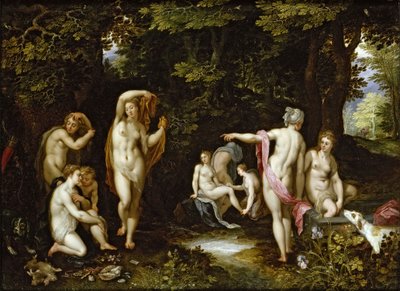 Diana og Actaeon, ca 1595 av Jan the Elder Brueghel