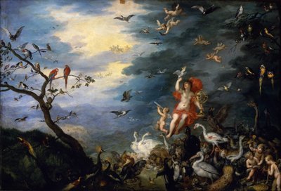 The Allegory of Air, fra en serie om "Allegory of the Elements", 1621 av Jan the Elder Brueghel