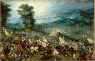 Slaget ved Issos … av Jan the Elder Brueghel
