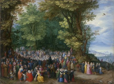 Bergprekenen av Jan the Elder Brueghel