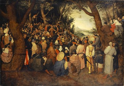Prekenen til døperen Johannes, ca. 1598 av Jan the Elder Brueghel