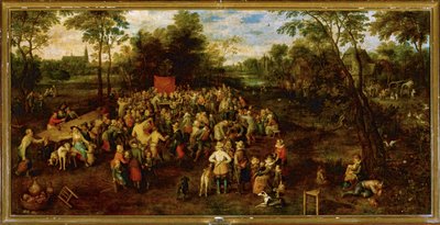 Bryllupsfest … (maleri på lerret) av Jan the Elder Brueghel