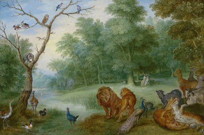 Paradise with the Fall of Man, ca. 1630 (olje på kobber på panel) av Jan Brueghel the Younger