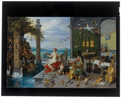 Hørselssansen av Jan the Younger Brueghel