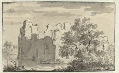 Ruinene av Huis te Forest of Oosterwijk av Jan van Aken (attributed to)