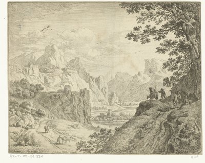Elvelandskap med reisende Rhinlandskap (serietittel) av Jan van Aken
