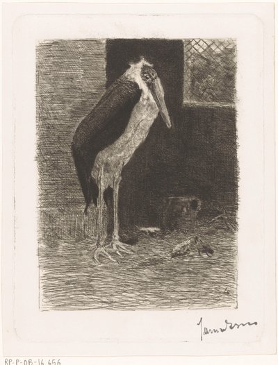 Marabou av Jan van Essen (signed by artist)