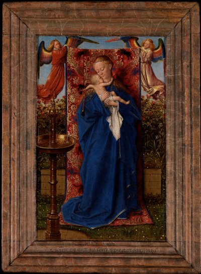 Madonna og barn ved fontenen av Jan van Eyck
