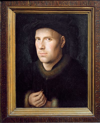 Portrett av Jan De Leeuw (olje på tre av Jan van Eyck