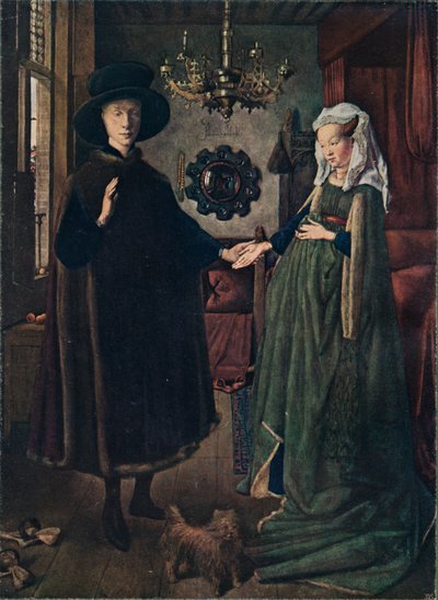Arnolfini-portrettet, 1434, 1904 av Jan van Eyck
