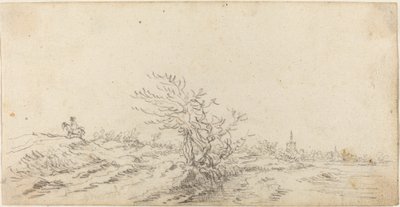 Rytter blant sanddynene av Jan van Goyen