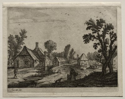 Planken over bekken av Jan van Goyen