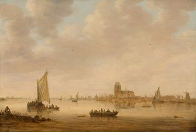 Utsikt over Dordrecht fra Dordtse Kil, 1644. av Jan van Goyen