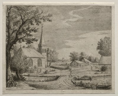 Landsbykirke av Jan van Goyen