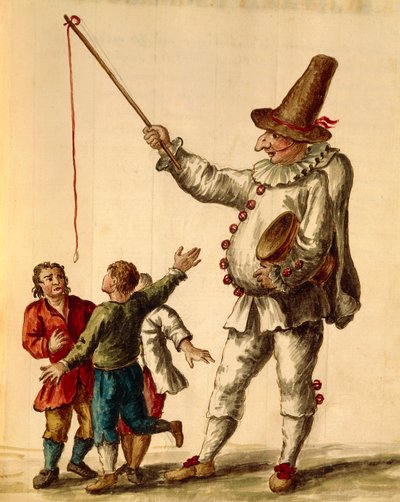 Karnevalspill, akvarell av Giovanni Grevembroch, Italia av Jan van Grevenbroeck